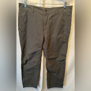 The North Face Men’s Size 36x30 Gray Cotton Nylon Pants Outdoor Hiking Pockets